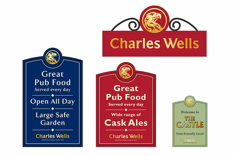 Charles Wells Signage Drawings