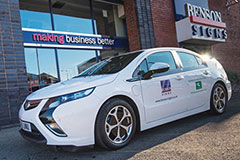 Vauxhall Ampera Electric Vehicle At Benson Signs