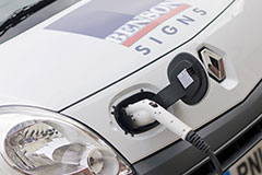 Electric Van At Benson Signs