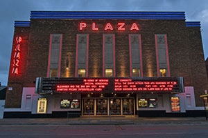 Plaza Cinema Neon Sign